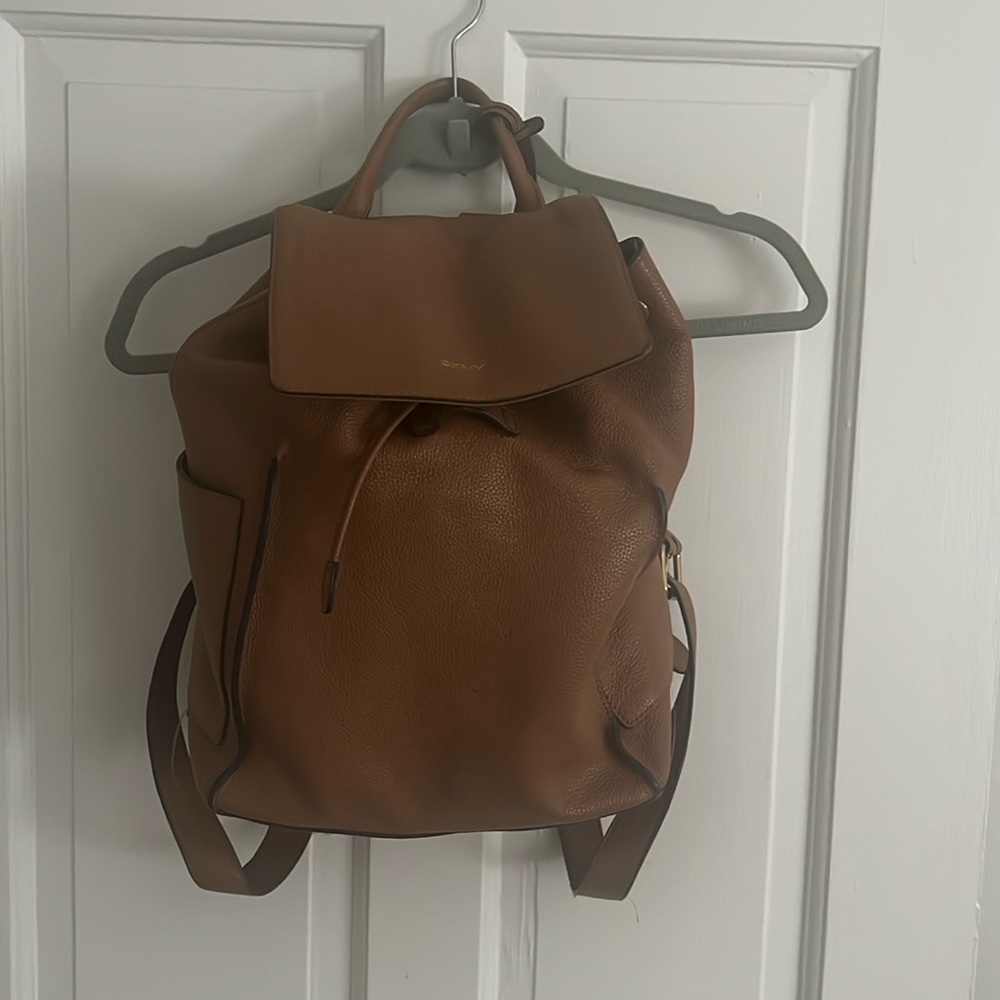 DKNY Leather Backpack